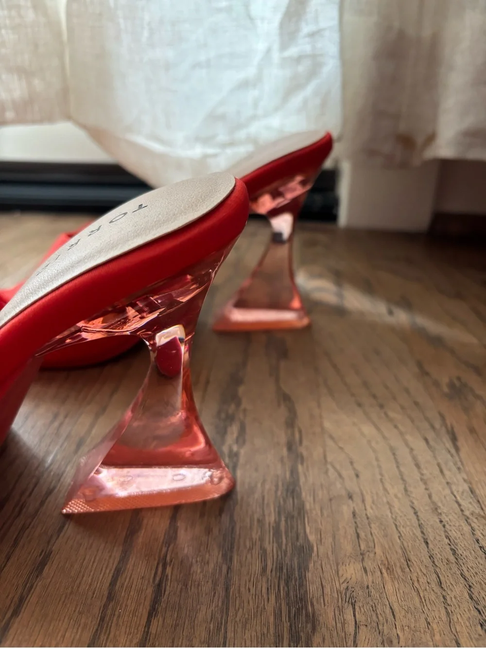 Torrid (WW) New Bright Orange Open-Toe Slide Mules